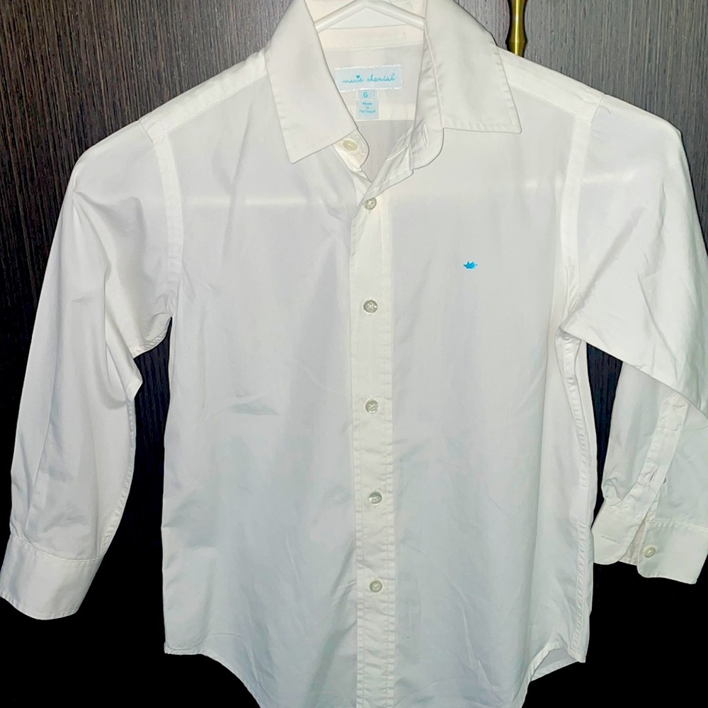 Marie Chantal White Dressy Shirt size 6